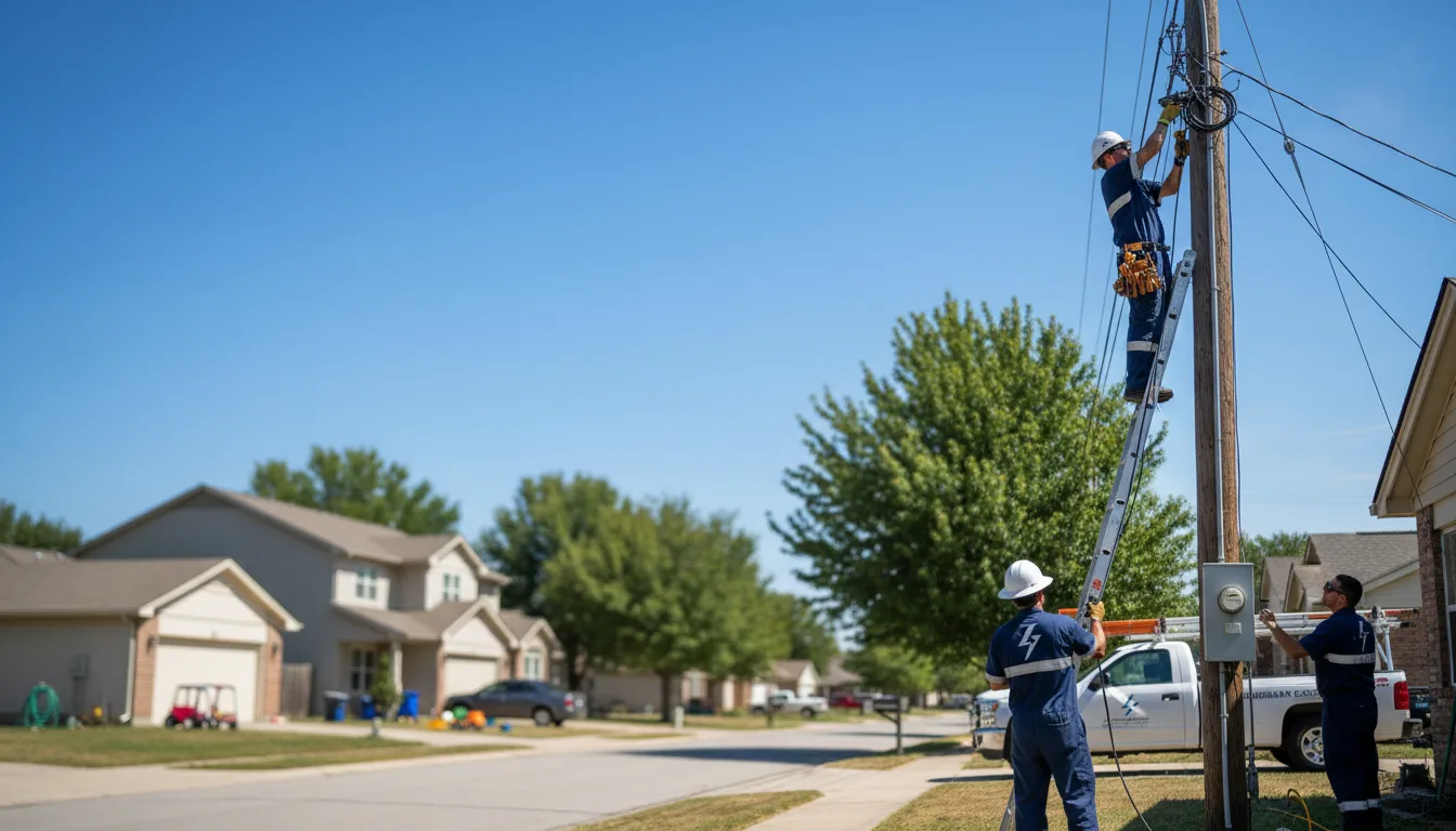 Residential electrician providing installation services in Comstock, NE